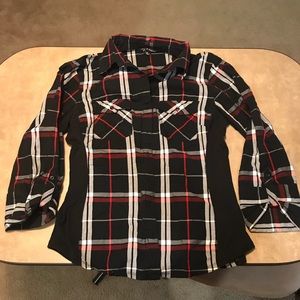 Zac and Rachel button up shirt